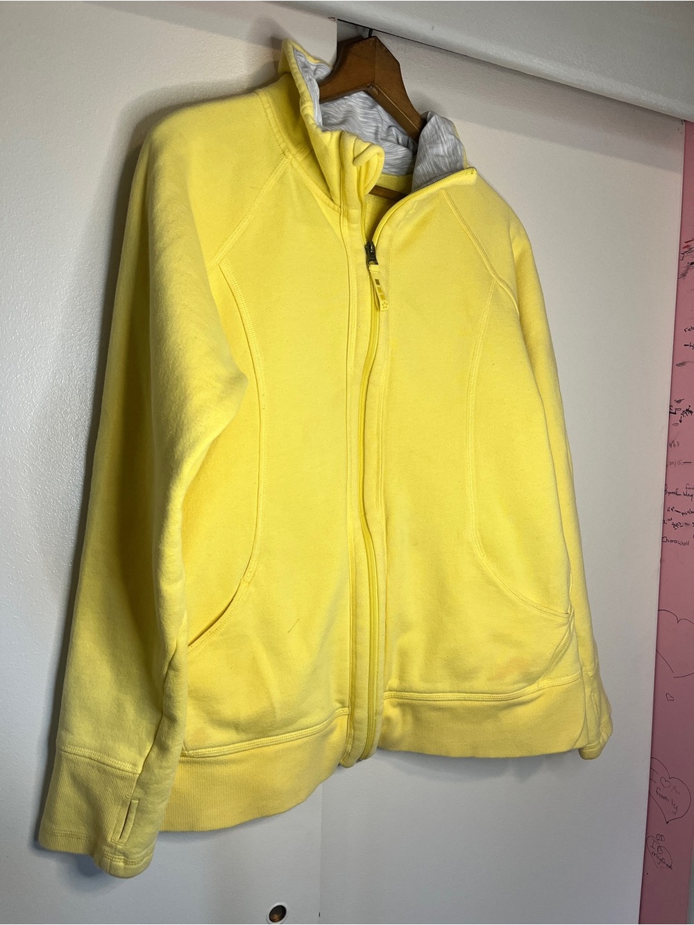 Tuff Athletics Yellow Full-Zip Fleece Jacket